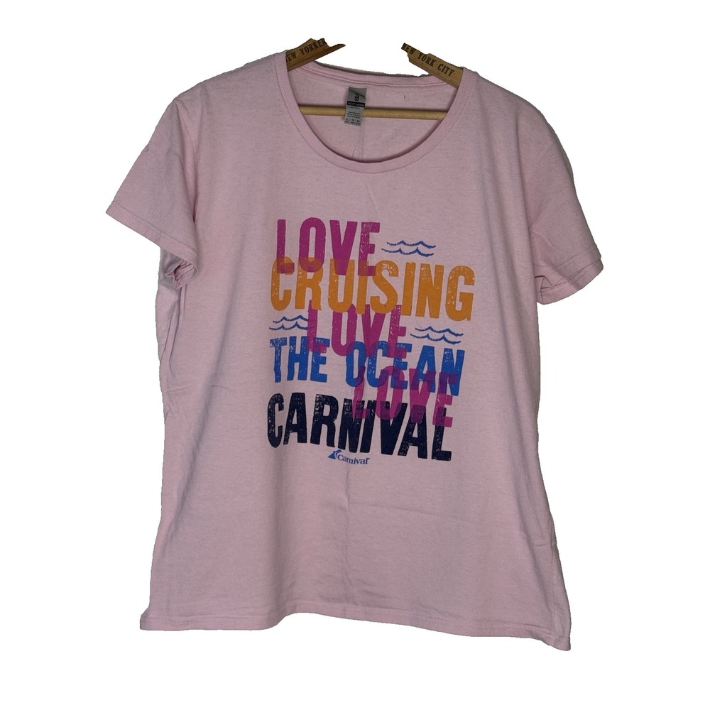 Women's Carnival Love Cruising‎ Pink TShirt XL